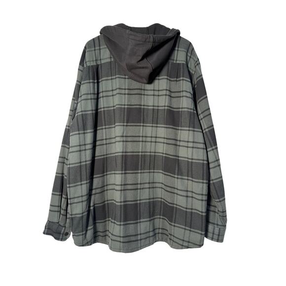 Carhartt Rugged Flex Hooded Shirt Jac Mens 2XL Flannel Fleece Lined Relaxed Fit - Picture 2 of 6